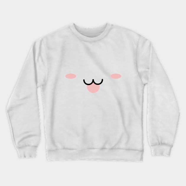 Kawaii Face with tongue Crewneck Sweatshirt by Shelby Ly Designs